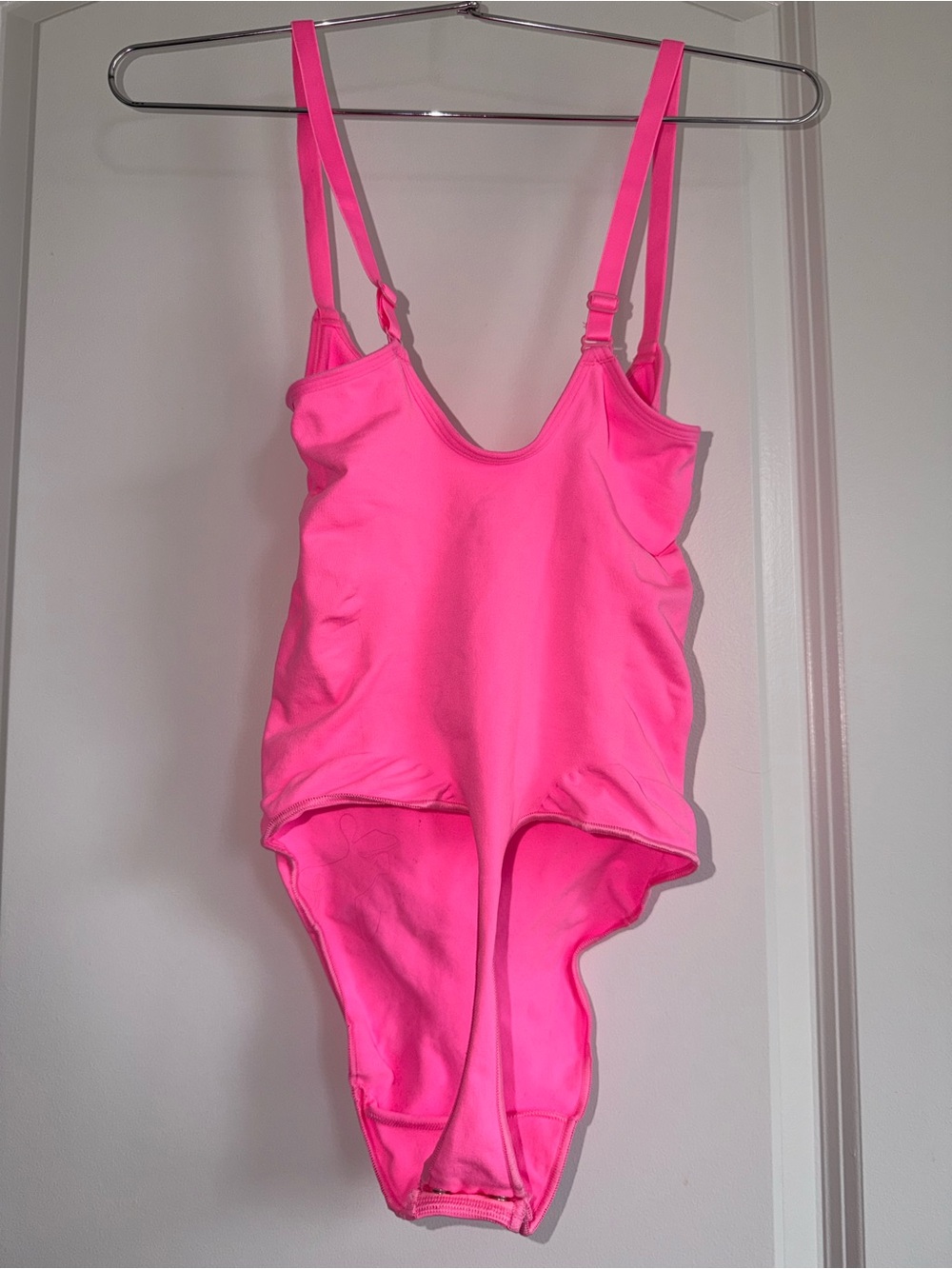 Skims Girls' Neon Pink One-Piece - Picture 3 of 4